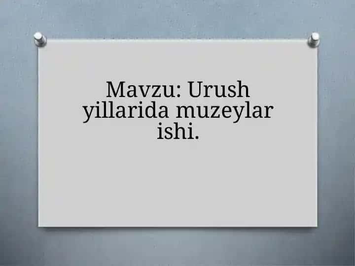 Urushyillari daryomuzeylarishi