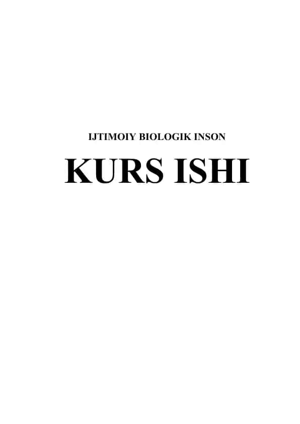 Ijtimoiiy Biologik Inson