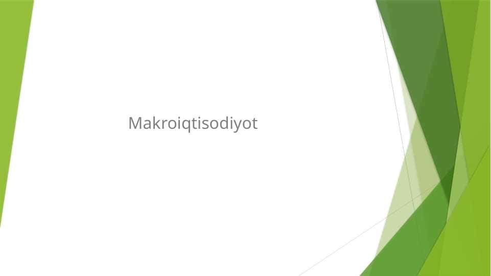 Makroiqtisodiyot