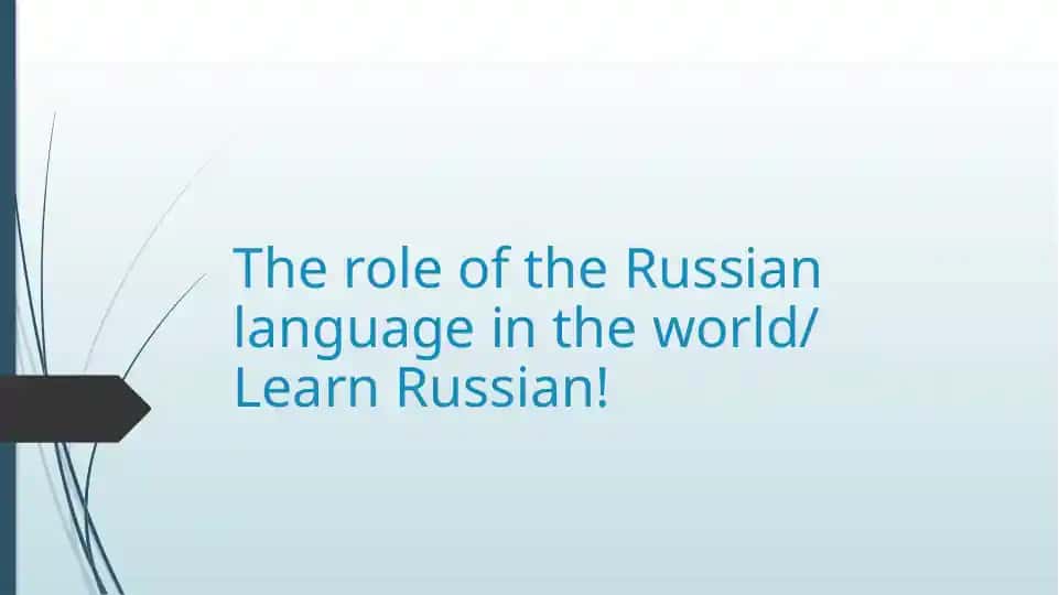 Russian language