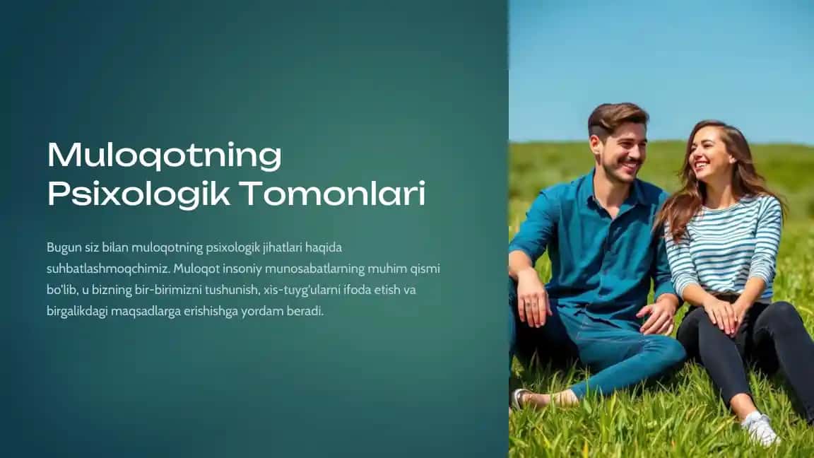 Muloqotning Psixologik Tomonlari