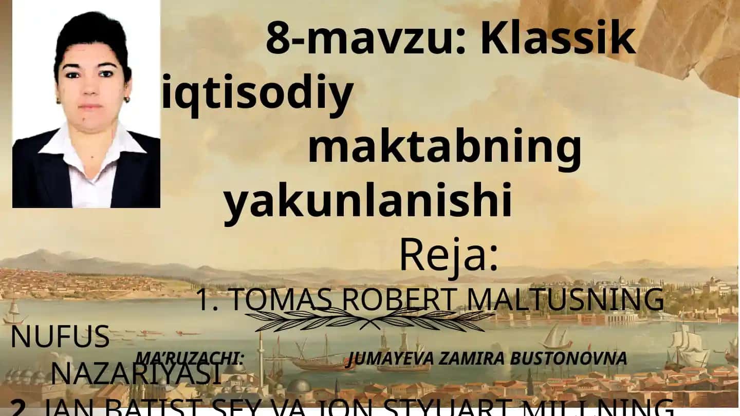 Klassik iqtisodiy maktabning yakunlanishi