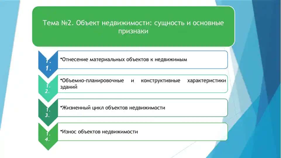 Объекты недвижимости: сущность и основные признаки