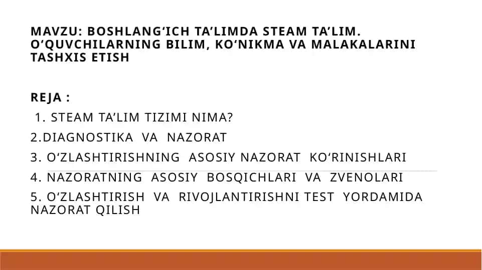 STEAM Ta’lim Tizimi