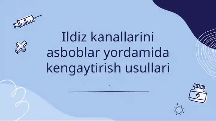 Ildiz kanallarini kengaytirish usullari