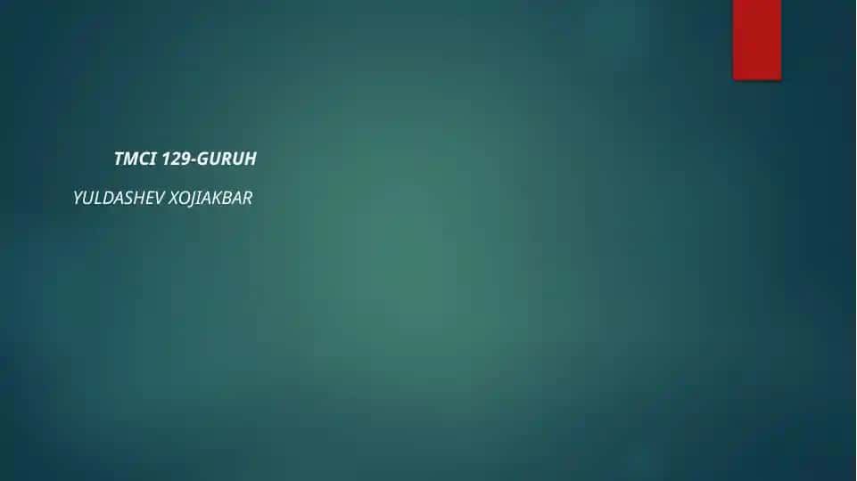 Internet tarmoq va biznes jarayonlarni tashkil etish