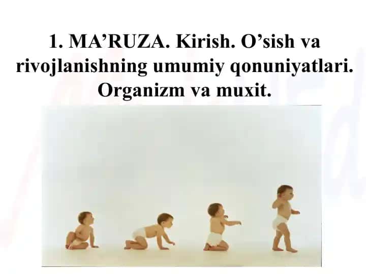 Yosh fiziologiyasi va gigienasi