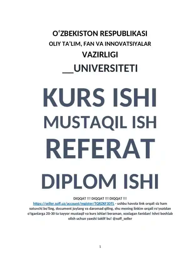 O’zbekistonda kichik biznes va xususiy tadbirkorlikni qo‘llab-quvvatlanishi