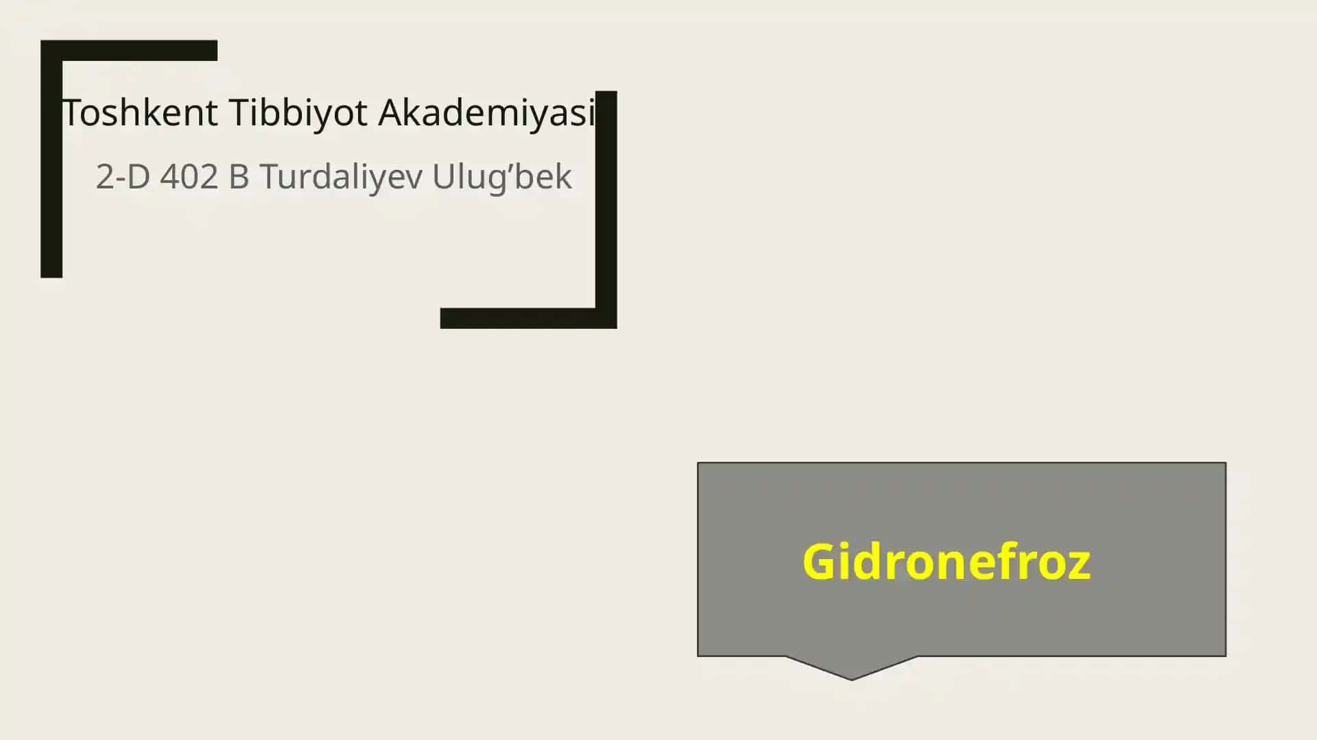 Gidronefroz