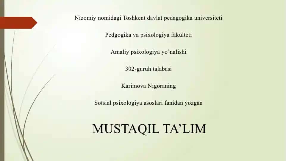 Sotsial psixologiya asoslari