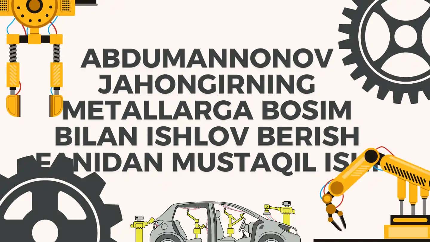 Bosim ostida ishlov berish texnologiyalari