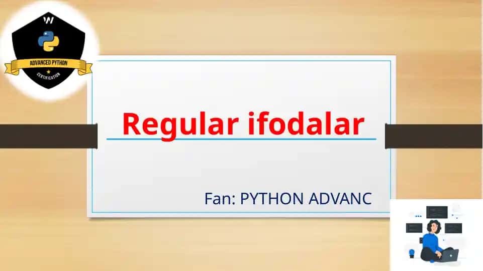 Regular ifodalar