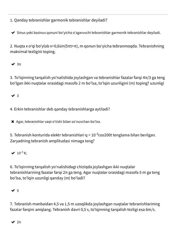 Garmonik Tebranishlar