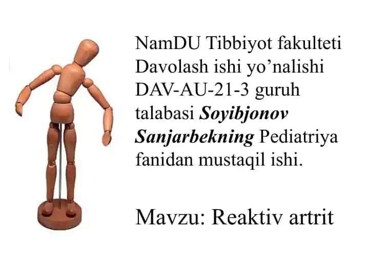 Reaktivartrit