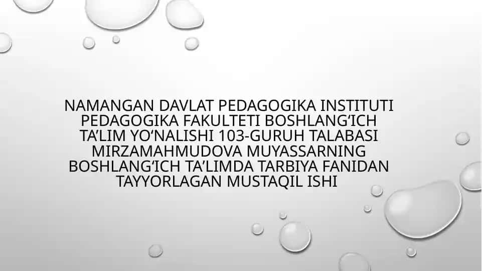 4-sinf tarbiya darsligi tahlili