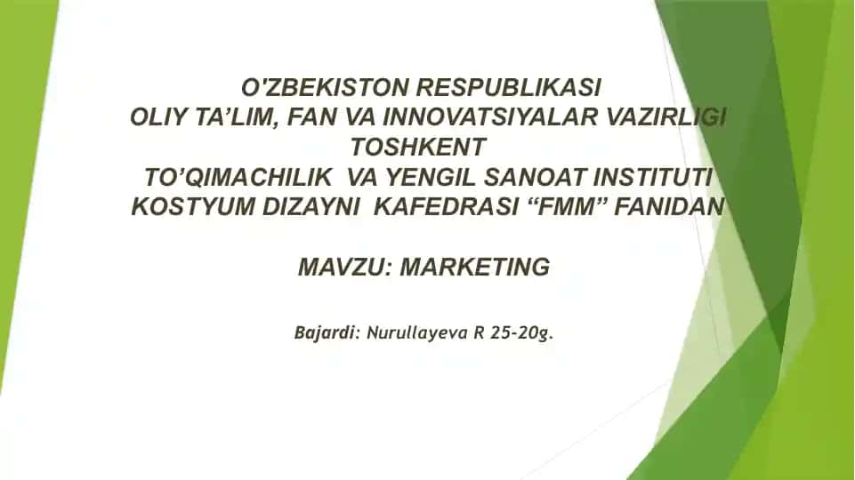 Marketing