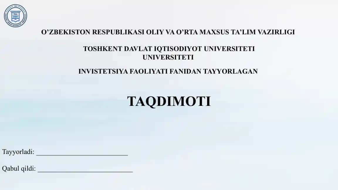Ozarbayjon davlatining investatsiya tahlili