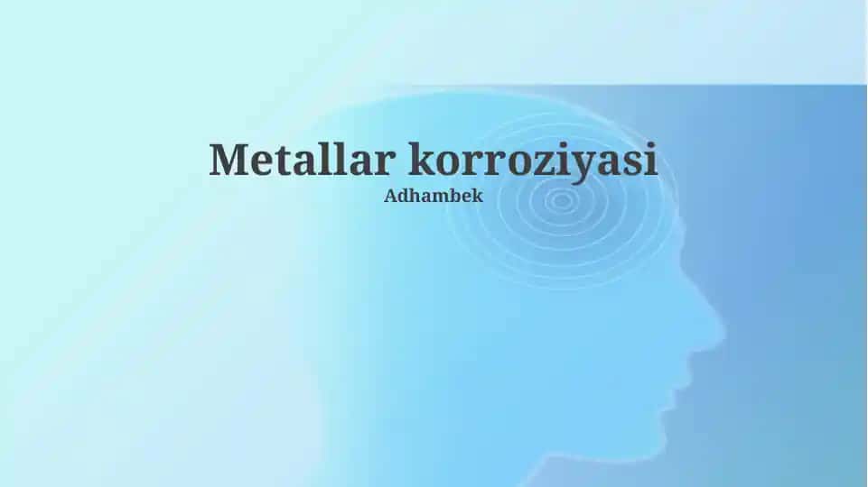 Metallar korroziyasi