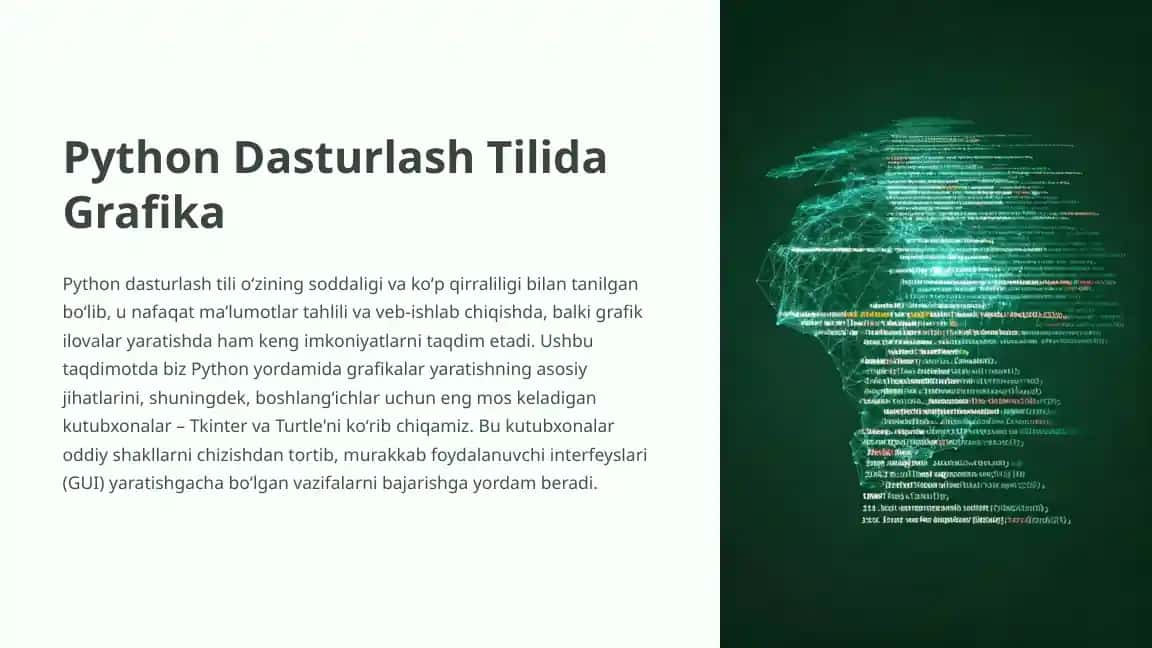 Python Dasturlash Tilida Grafika