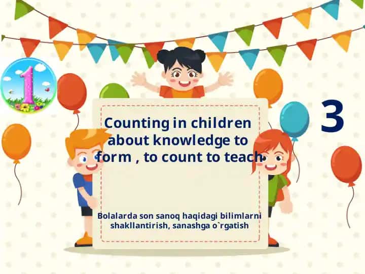 Counting in Children
