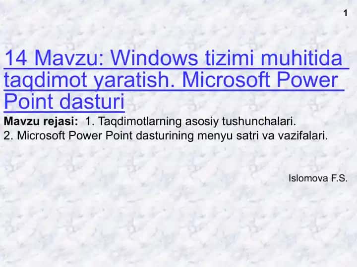 PowerPoint