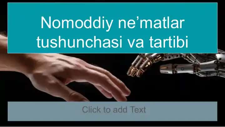 Nomoddiy ne’matlar tushunchasi va tartibi