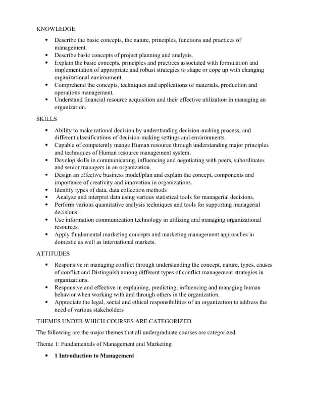 Management and Business Skills