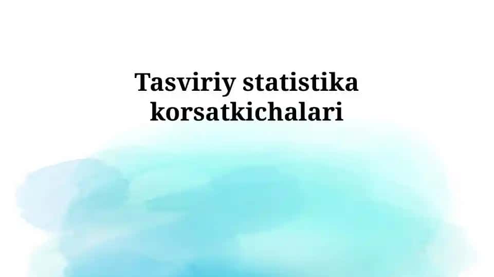 Ta'rifiy statistika