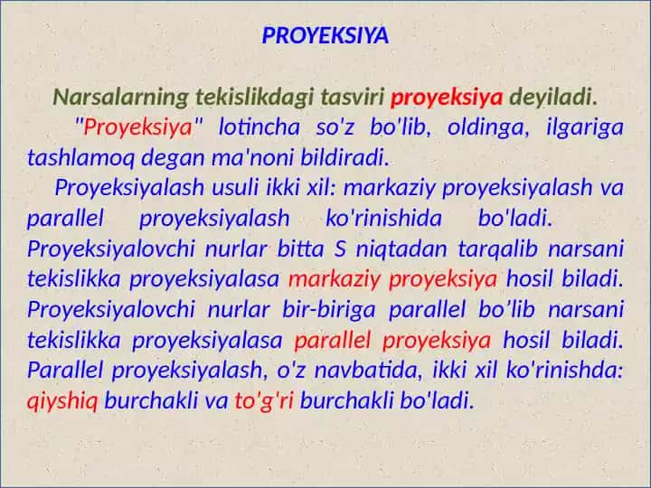Proyeksiya