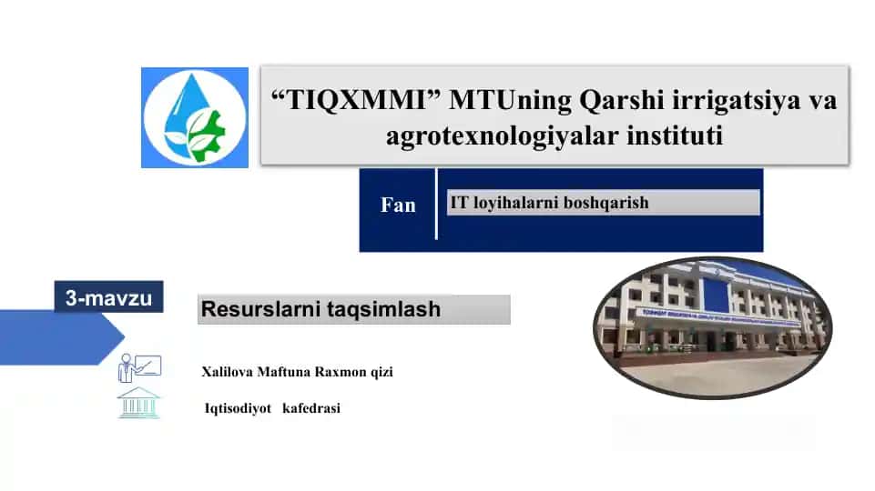 IT loyihalarini boshqarish