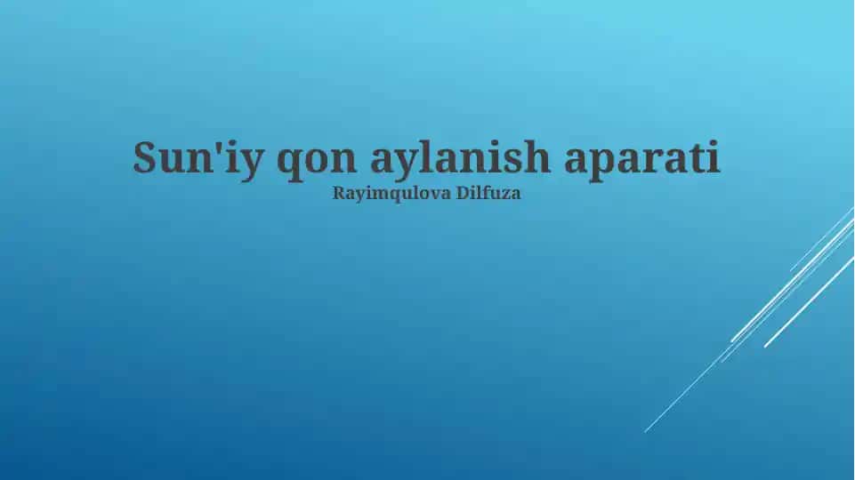 Sun'iy qon aylanish aparati