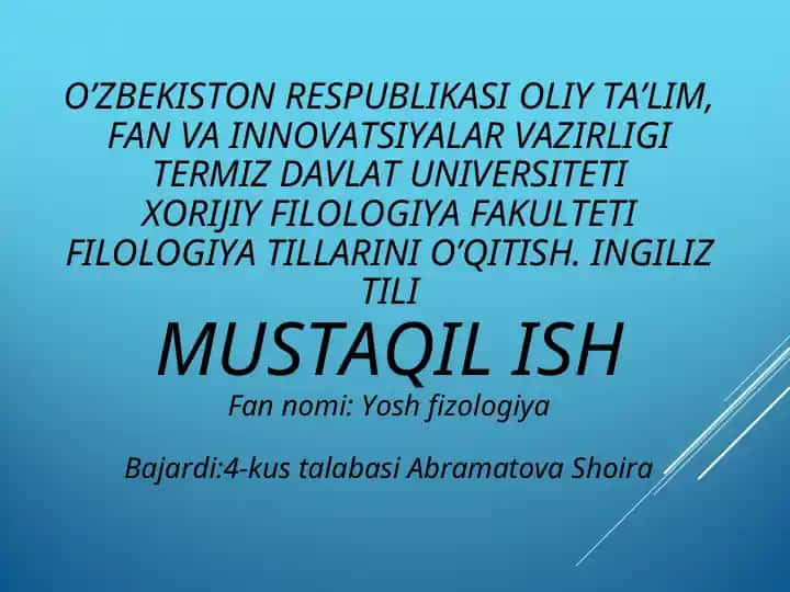 Yosh fizologiya