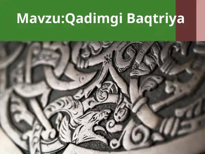Qadimgi Baqtriya