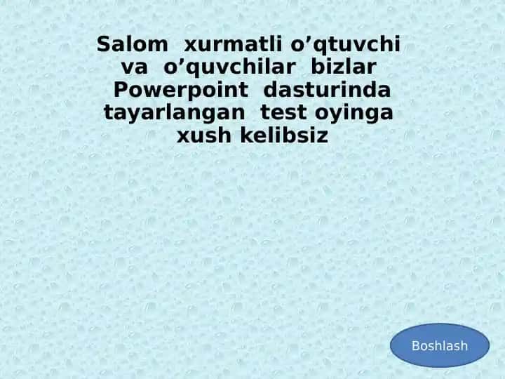 PowerPoint test