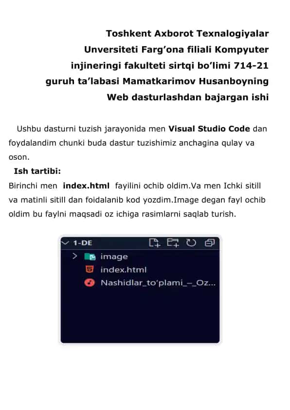 Web dasturlash
