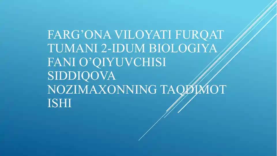 YASHASH UCHUN KURASH VA UNING TURLARI