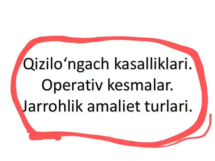 Qizilo‘ngach kasalliklari