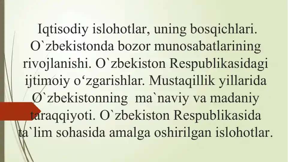 Iqtisodiy islohotlar, uning bosqichlari