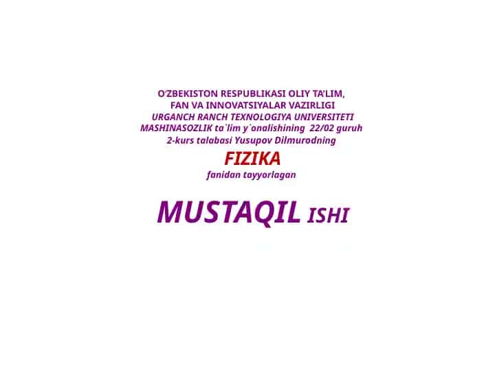 MUSTAQILISHI Nanokristallimateriallar