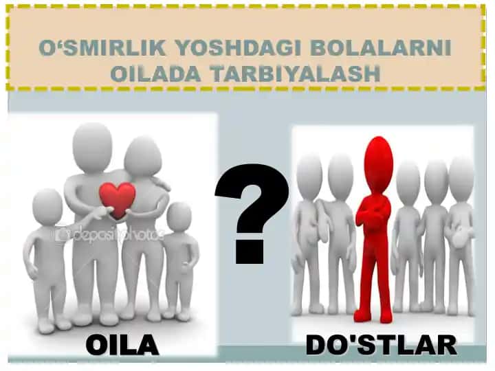 O‘SMIRLIK YOSHDAGI BOLALARNI OILADA TARBIYALASH