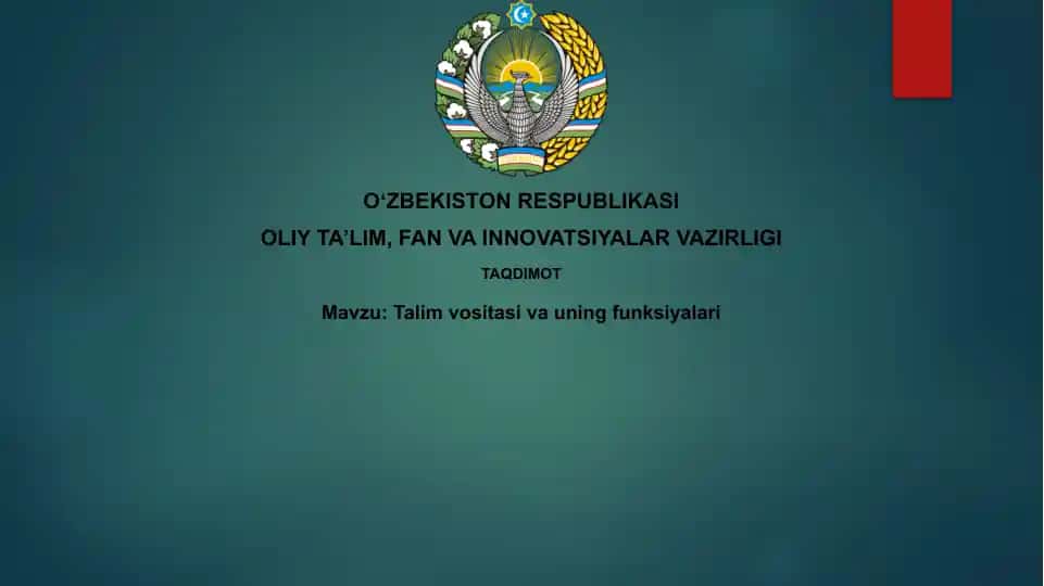 Ta'limiy qo'llanmalar