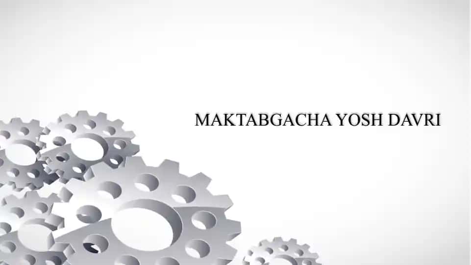 Maktabgacha yosh davri