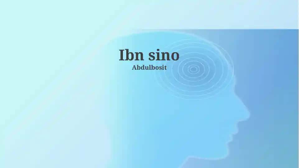 Ibn Sino (Avicenna)