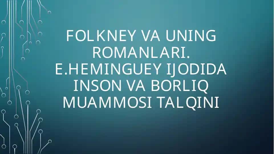 Folknerning romanlari