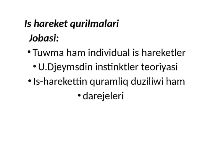 Is hareket qurilmalari