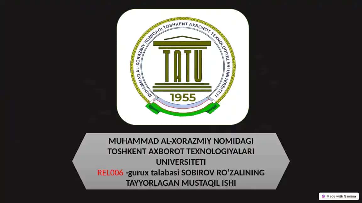 Abdurauf Fitratning "Muxtasar Islom tarixi" asari