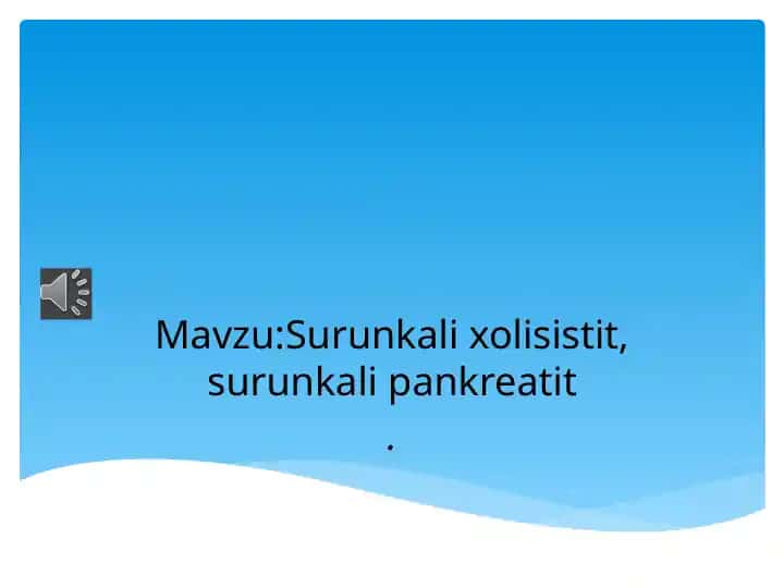 Surunkali holisistit, surunkali pankreatit