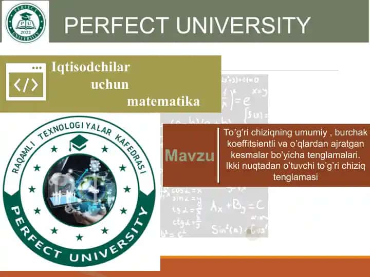 PERFECT UNIVERSITY