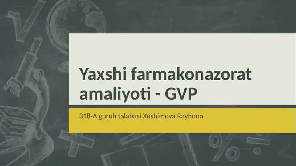 Farmakonazorat amaliyoti (GVP)