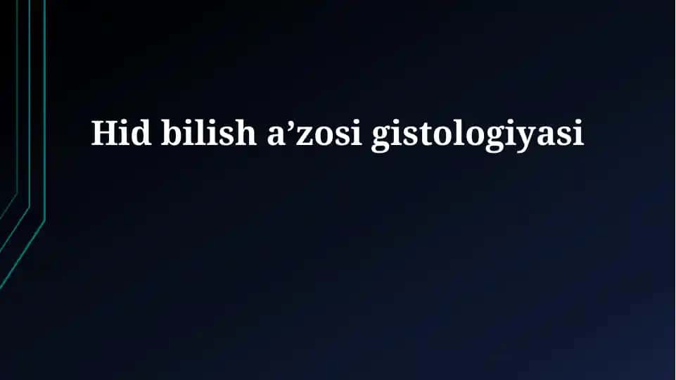 Eshitish organi gistologiyasi